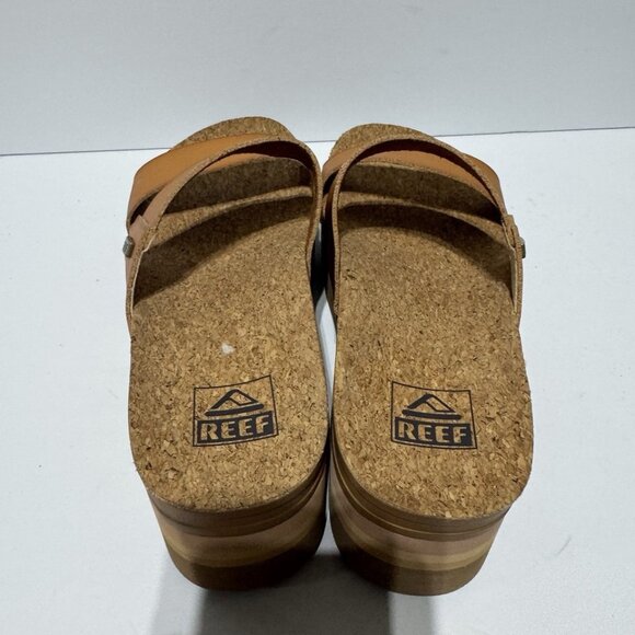 Reef Womens Cushion Vista Higher Sandal Natural Size 7 M - Picture 4 of 6